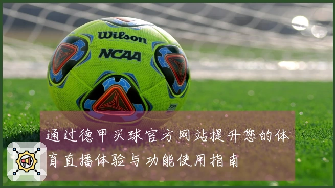 通过德甲买球官方网站提升您的体育直播体验与功能使用指南